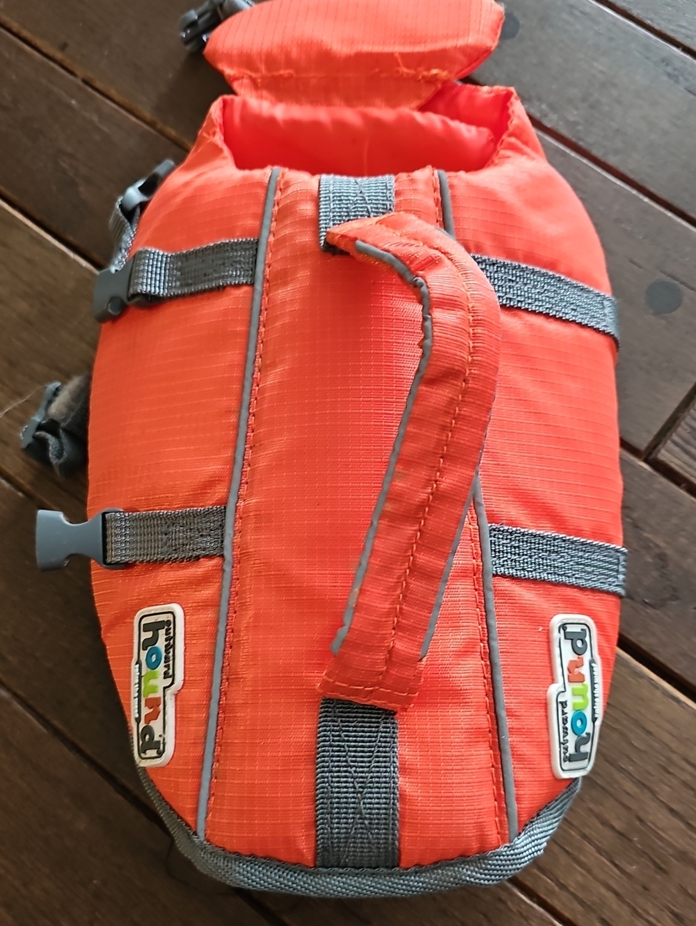 Dog Life Vest Outward Hound Orange  with Gray Trim, Size XS